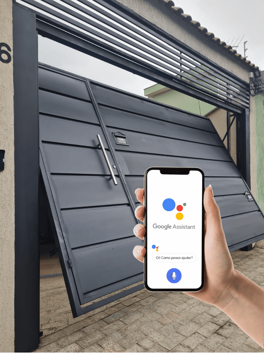 abrir o portão com o celular