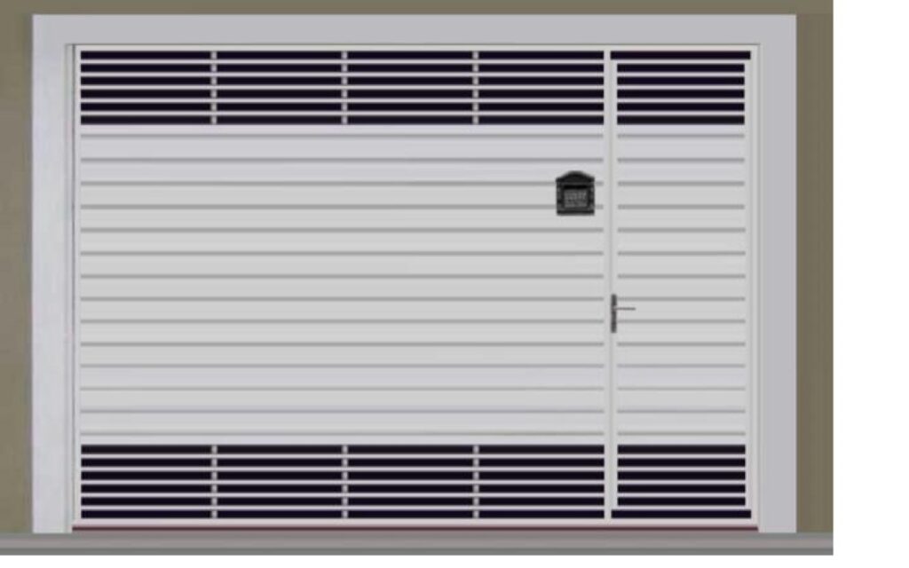 portão de chapa com social