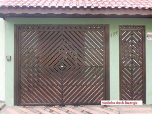 Portões de Madeira casa portão madeira