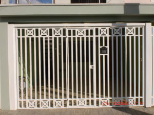 Portões de Ferro Galvanizado portão de ferro galvanizado com detalhe