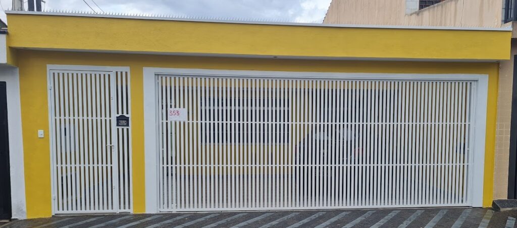 portão de ferro tubular