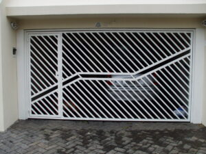 Portões de Ferro Galvanizado portão de ferro tubular galvanizado diagonal