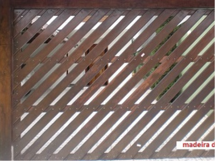 Portões Automáticos portão de madeira 4