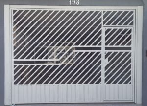 Portões de Ferro Galvanizado portão de tubo galvanizado com chapa