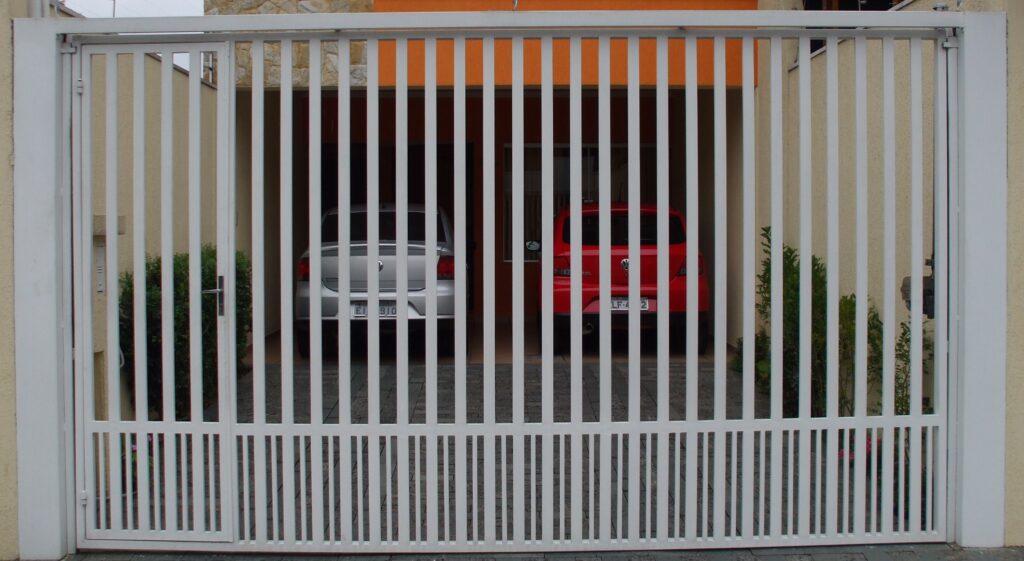 portão de tubo metalon galvanizado